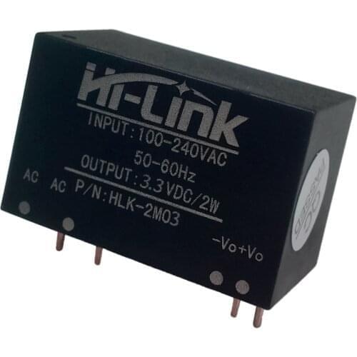 Free shipping 10pcs/lot AC DC 220V to 3.3V 2W mini power supply module intelligent household switch power supply module HLK-2M03