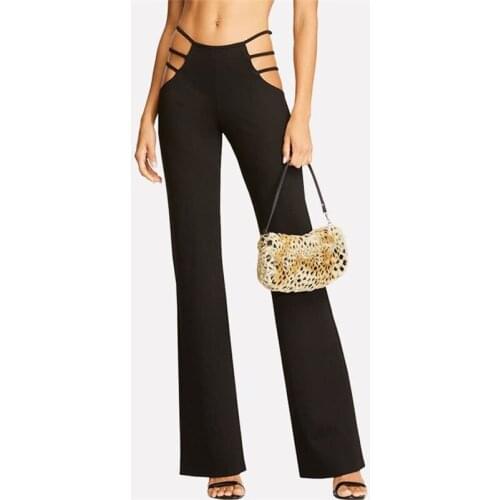 Womens Jogging Trousers, Solid Color, High-waisted, Tight-fitting Flared Pants, Sexy All-match Female Street Wear Sports Wear