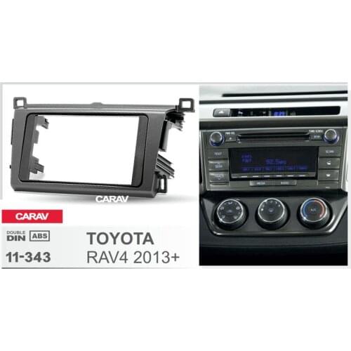 CARAV 11-343 Top Quality Radio Fascia for TOYOTA RAV4 2013+ Stereo Fascia Dash CD Trim Installation Kit