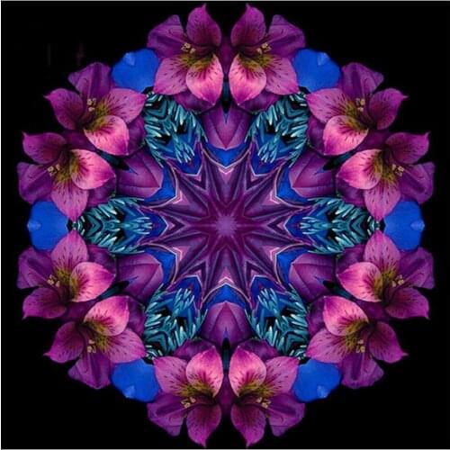 Flowers diamond painting full mandala embroidery mosaic stickers diamond dotz toys rhinestone picture puzzle drawing wall decor