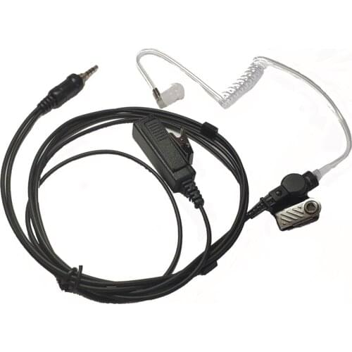 FBI Acoustic Tube Earpiece Mic Headset For Yaesu Vertex VX-6R VX-7R VX6R VX7R FT-270 FT-270R VX-127 VX-170 Radio