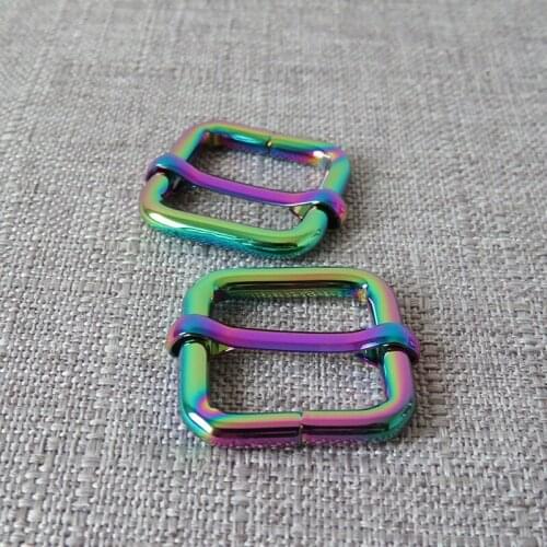 20mm Webbing Metal Straps Belt Loop Buckle Ribbon Slider Adjuster Bag Handbag Dog Pet Collar Clasp Sewing Garment DIY Accessory