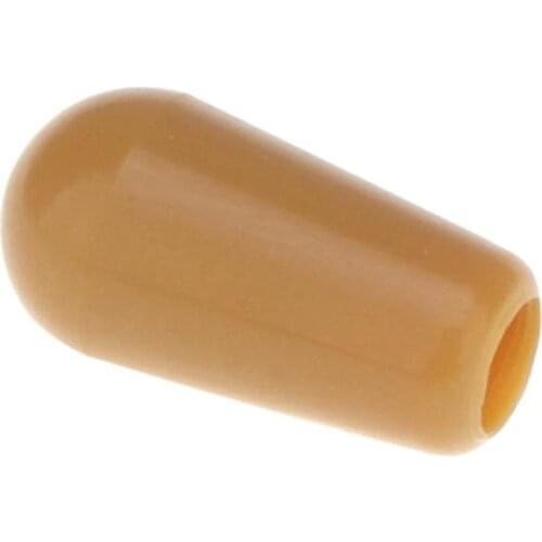 Musiclily Pro Inch Size Thread Plastic Guitar Toggle Switch Tips, Amber (2 Pieces)