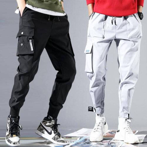 Men Hip Hop Belt Cargo Pants S-XXXL Man Patchwork Overalls Japanese Streetwear Joggers Pants Men Designer Harem Pants