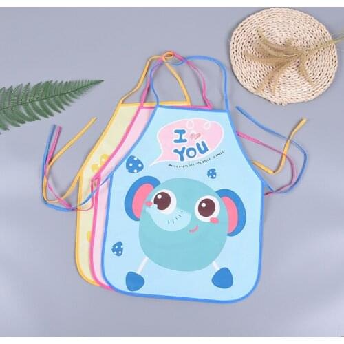 Kids Apron Set with Oversleeves Girls Boys Aprons for Cooking Baking Painting Gardening Apron Waterproof Children Pinafore