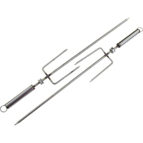 Stainless Steel BBQ needle Harpoon rod stainless steel harpoon barbecue fork Chicken beef mutton barbecue fork bbq tools smoker