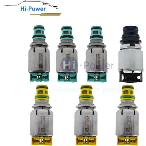 New OEM 7pcs 6T40E 6T40 6T45 6T50 6T45E Auto Transmission Solenoids for Chevrolet Malibu Cruze Equinox Buick Regal LaCrosse Saab