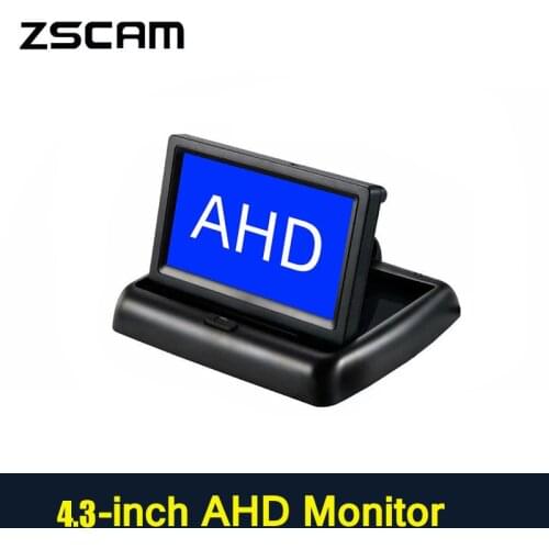 New Mini 800*480 4.3-inch AHD HD Car LCD Reversing Monitor Two Input Front And Rear View Image Display Home monitoring Monitor