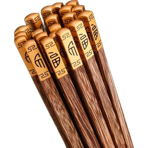 High Quality 10 Pairs Chopsticks China Dinnerware Set Wood Sushi Noodles Chopstick Gift Korean Kitchen Supplies