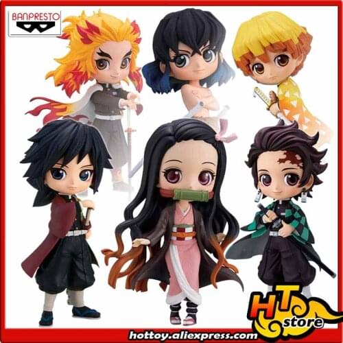 SALE0a 100% Original Banpresto Q posket Collection Figure - Tanjiro NEZUKO Zenitsu Inosuke Kyojuro Giyu From "Demon Slayer"