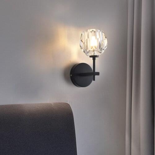 Modern Crystal Led Wall Lamp Light for Bedroom Home Decor Wall Sconce Bedside Lamp Luminaire Mirror Lighting Fixtures ZM1110