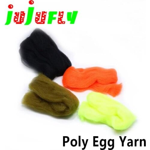 Premium fly tying egg yarn hydrophilic fibers fluff effect fish head fly tying materials for salmon&steelhead fly fishing flies