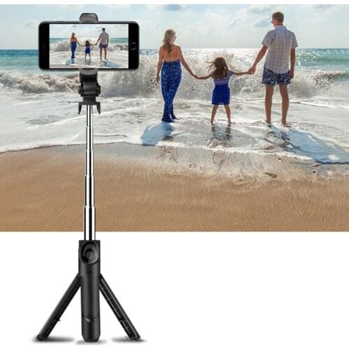 High Quality Selfie Stick Phone Tripod Extendable Monopod with Bluetooth Remote for Smartphone Selfie Stick