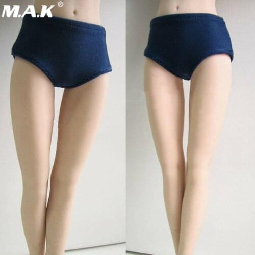 1/6 Scale Female High Waist Briefs PL97 Blue Underpants Swimming Pants For 12-inch Action Figure Body Doll