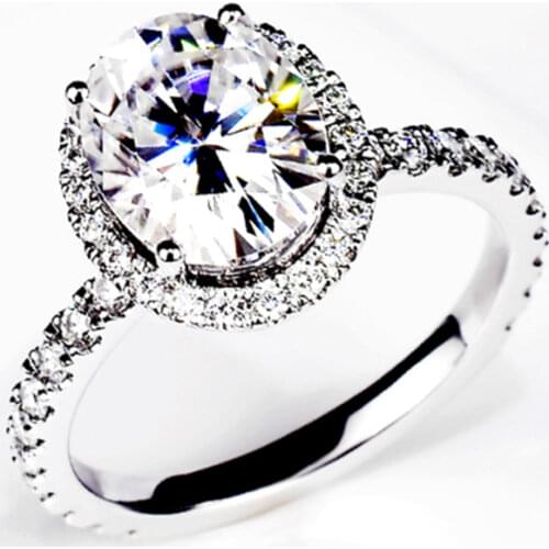 Dove Egg Oval Diamond Ring Women 925 Sterling Silver Exquisite Elegant Luxury Original Design Engagement Wedding Fine Jewelry