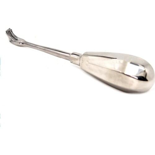 1Pcs Dental Crown Spreader Drill Dental Restoration Forcep Metal Handle Non-Slip Dental Root Elevator Cross Broken Crown Remove