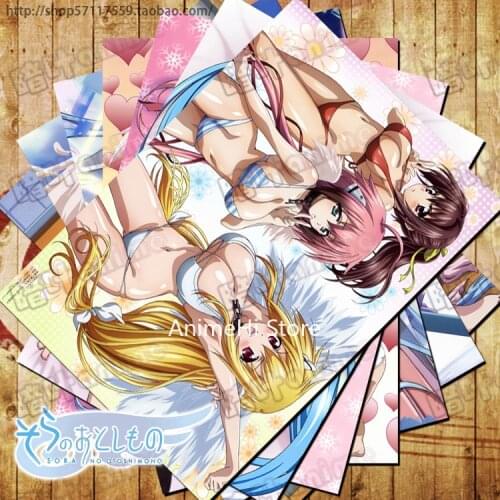 10 pcs/set Anime Sora no Otoshimono posters Icarus Nymph Astraea wall pictures for Colletion A3 42x29CM Stickers