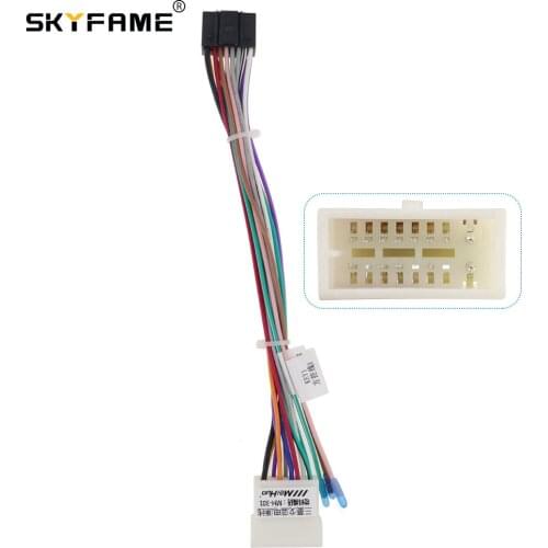 SKYFAME 16Pin Car stereo Wire Harness For Mitsubishi COLT PLUS Galant Galan Power cables