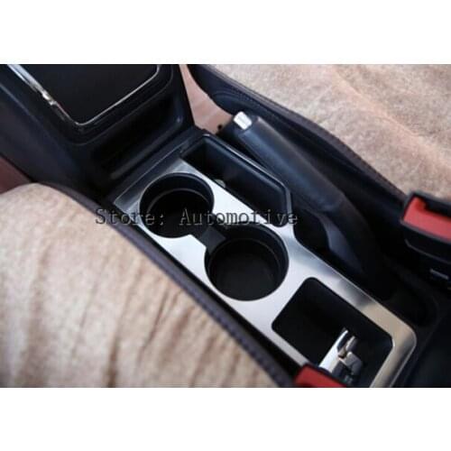 2011-2015 For jeep Compass Interior Water Cup Holder&Storage Box Cover Frame Stainless 1pc
