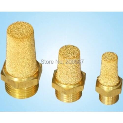 25pcs Pneumatic Filter Silencer Sintered Bronze M5 BSPT