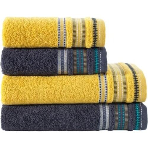 4) Pieces towel set %100 Cotton I Spa and Hotel Quality I Turkish Fabric