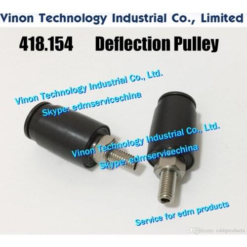 418.154 edm Deflection Pulley Ø25mm A520, Reversion roller complete Ø25/2°mm 418.154.1 for Agie AC150,AC170,AC370 AGIE edm wear