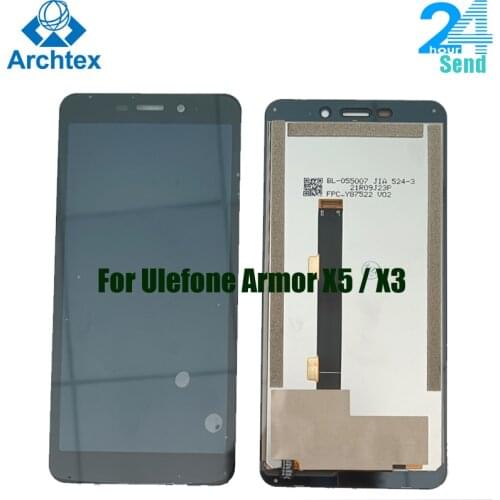 5.5" For Original Ulefone Armor X5 / X3 LCD Display Touch Screen Digitizer Assembly Replacement Armor X5 X3 Front Display Panel