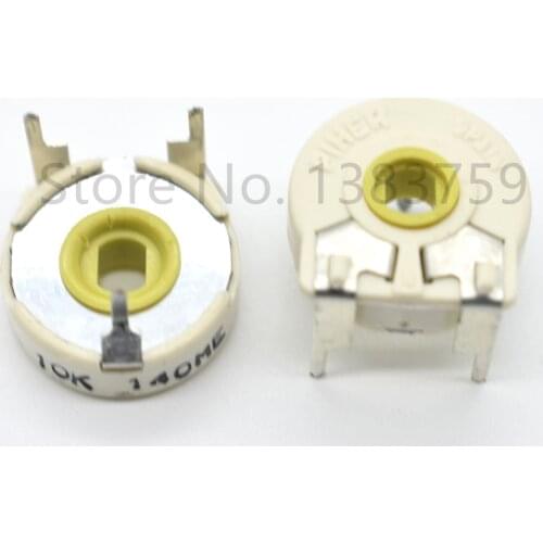 5pcs Adjustable resistance single-turn potentiometer PT15-103A 10K horizontal potentiometer