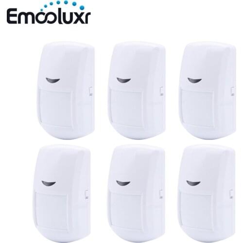 6pc PA-86R Wireless Passive Infrared Motion Detector Sensor for Home Burglar Security Alarm System