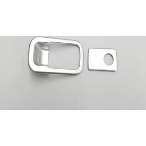 Car Covers ABS matte inner door handle circle chrome sequins cover stickers For VW Tiguan L 2017 Car Accessories Decoration