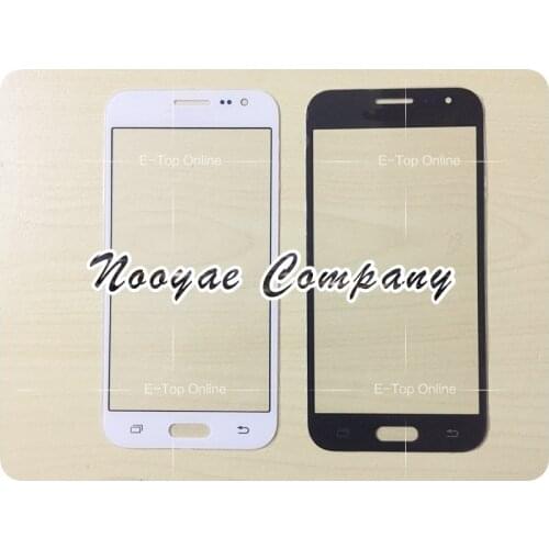 Black/White Glass Screen For Samsung Galaxy J2 J200F J200G J210F Glass Lens Screen ; 10pcs/lot