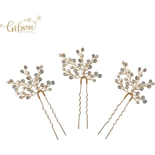 Elegant Jewelry Wedding Hair Accessories Freshwater Pearl Hair Pins Bridal Headpiece Bridesmaid Decor