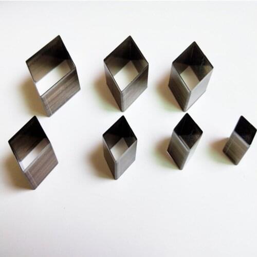 7 Pcs/Set Rhombus Handmade Leather Tool Mold High Carbon Steel Leather Knife Mold Laser For Leather Cutter For Leather Crafts