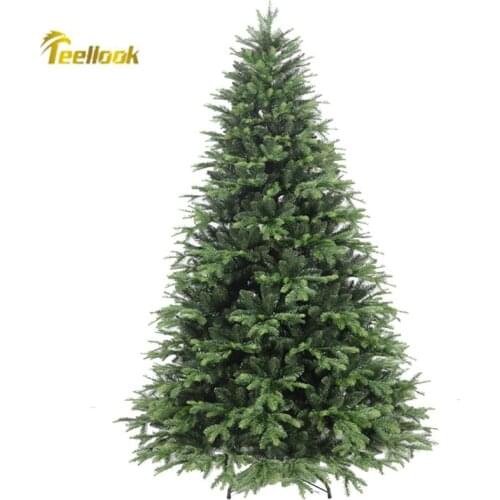 Teellook 1.2m/4.0m Green PE+PVC Hybrid Luminous Christmas Tree Christmas and New Year Home Decoration