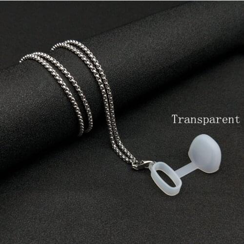 Hot sale Vape POD Silicone vapeband metal lanyard necklace with anti-dust cap For nfix novo zero relx yooz nord caliburn crown