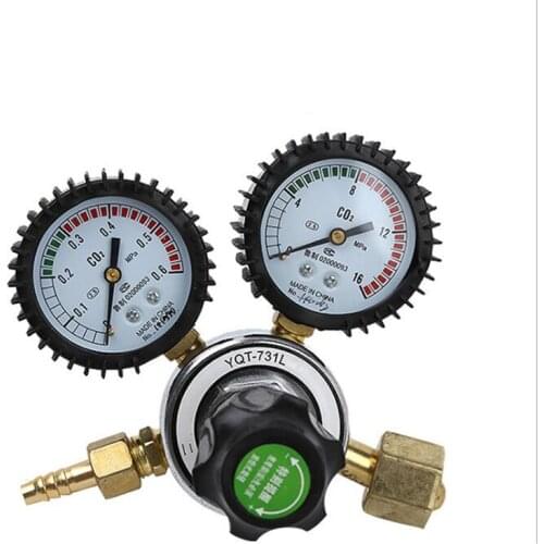 Meter with Rubber Case Nitrogen/CO2 Pressure Reducing Regulator Reduction Valve Anti-fall Nitrogen Regulator