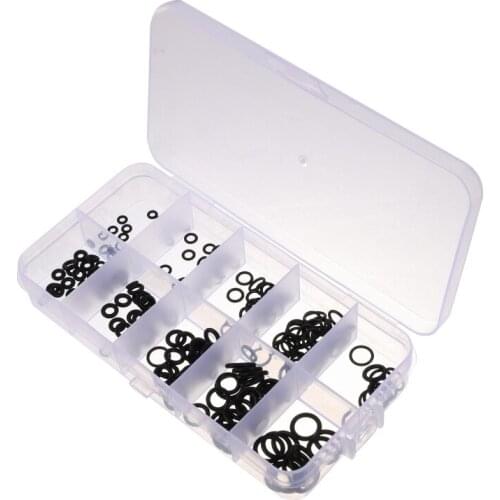 200pcs/225/425 Box NBR Seal Ring Kit Thickness 1 / 1.5mm Nitrile Rubber NBR O-Ring Gasket Sealing Ring O Rings Rubber Kit Set