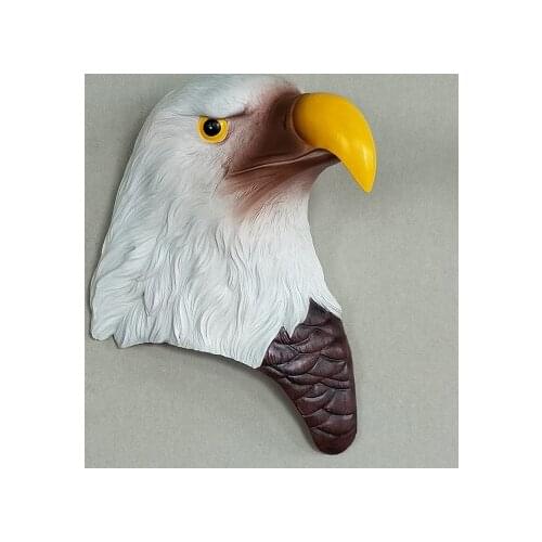 Creative eagle head European animal head style wall hanging home living room wall three-dimensional decoration Crafts sculpture