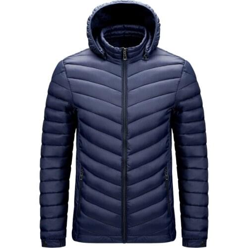 Mens Winter Jackets and Coats Male Parka Thick Warm Solid Color Mens Coat Padded Overcoat Outerwear Windbreakers Parkas for Men
