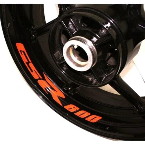 Motorcycle Wheel Sticker Decal Reflective Rim Bike Motorcycle Suitable for SUZUKI GSR600