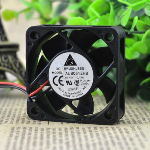 New Original 5CM fan 5015 12V 0.15A AUB0512HB 2-wire