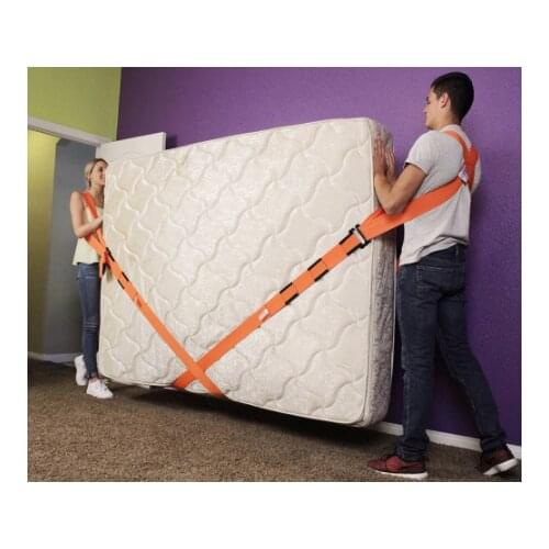New Useful Lifting Moving Strap Furniture Transport Belt In Shoulder Straps Team Straps Mover Easier Conveying Storage Orange