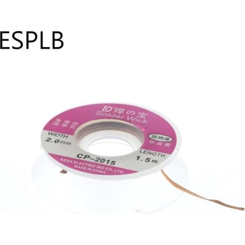 1pc CP-2015 1.5M 5FT 2.0mm Desoldering Wire Braid Sucker Remover Wick Solder Pump Cable Wire