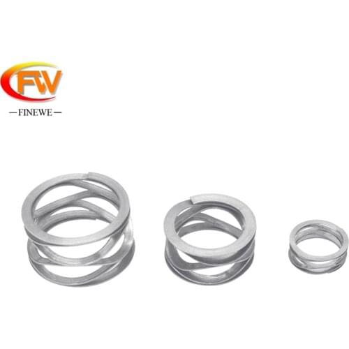 FINEWE Wave Spring Washer Flat Wire Washers High Pressure Stainless Steel Wave Washer Spring