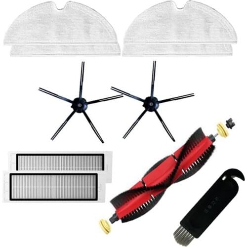 For S5 S50 S6 MaxV Roborock S5 Max Accessories Detachable Main Brush, Silicon Side Brush Washable Filter