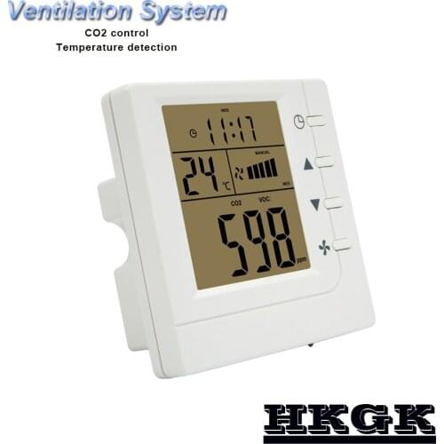 Fresh air system controller,for monitor C02 and harmful pollutant gases, and start the system fan to improve air quality