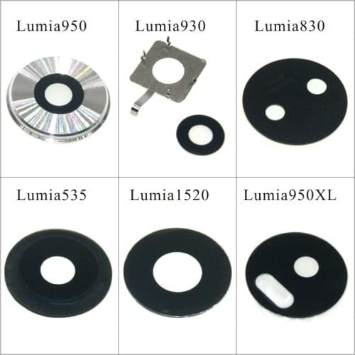 For Nokia lumia 630/930/1520 Back Camera Glass for Microsoft lumia 535 camera lens Outer Cover with adhesive tape