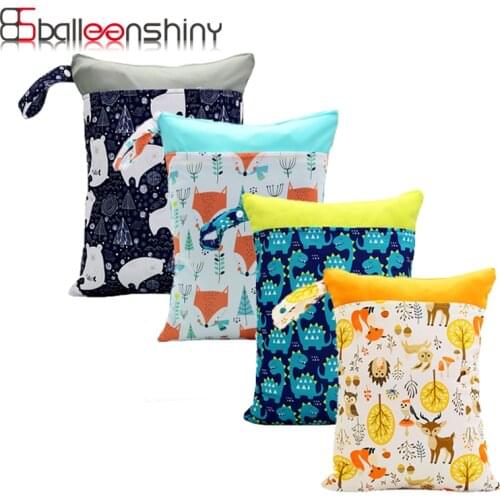 Diaper Bag Nappy Bag Double layer 30*40cm Fashion Waterproof High Capacity Multifunctional Storage Bag Trolley Pendant Portable