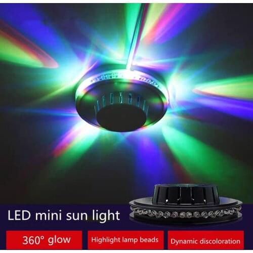 High quality Portable multi UFO Sunflower LED Laser Stage Lighting Adjustment Party Wedding Club Projector light