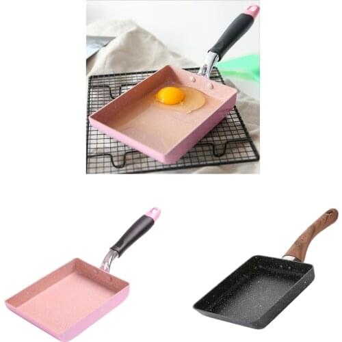 Japanese Non-Stick Kitchen Fry Pan Tamagoyaki Breakfast Cookware Rectangular Light weight and easy to clean